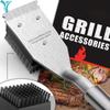Steel Wire BBQ Grill Brush Stainless Steel Strong Cleaning Brush  BBQ Accessories