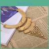 Creative And Fashionable Multi Layer Geometric Shape Women Necklace Metal
