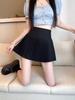High-Waisted Summer A-Line Pleated Skirt for Women - Sweet & Fresh, Anti-Exposure, College Style, Petite Short Length.