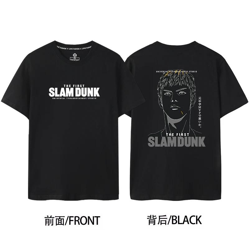 Slam Dunk Master Sakuragi Flower Path SHOHOKU Team Jersey Short Sleeved Men's&women's Pure Cotton Basketball T-shirt 71105