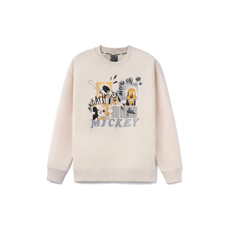 Li Ning X Disney Sweatshirts Unisex Pink Crew Neck Moderate Regular AWDR685-6 XXXL