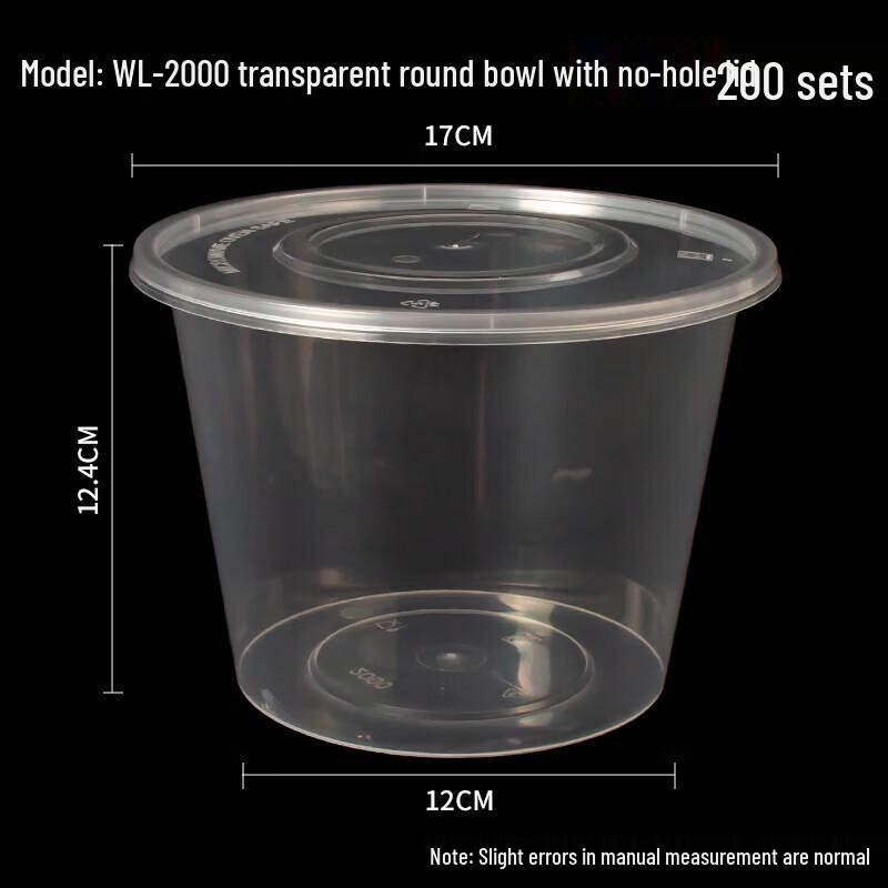 Disposable Round Takeaway Container