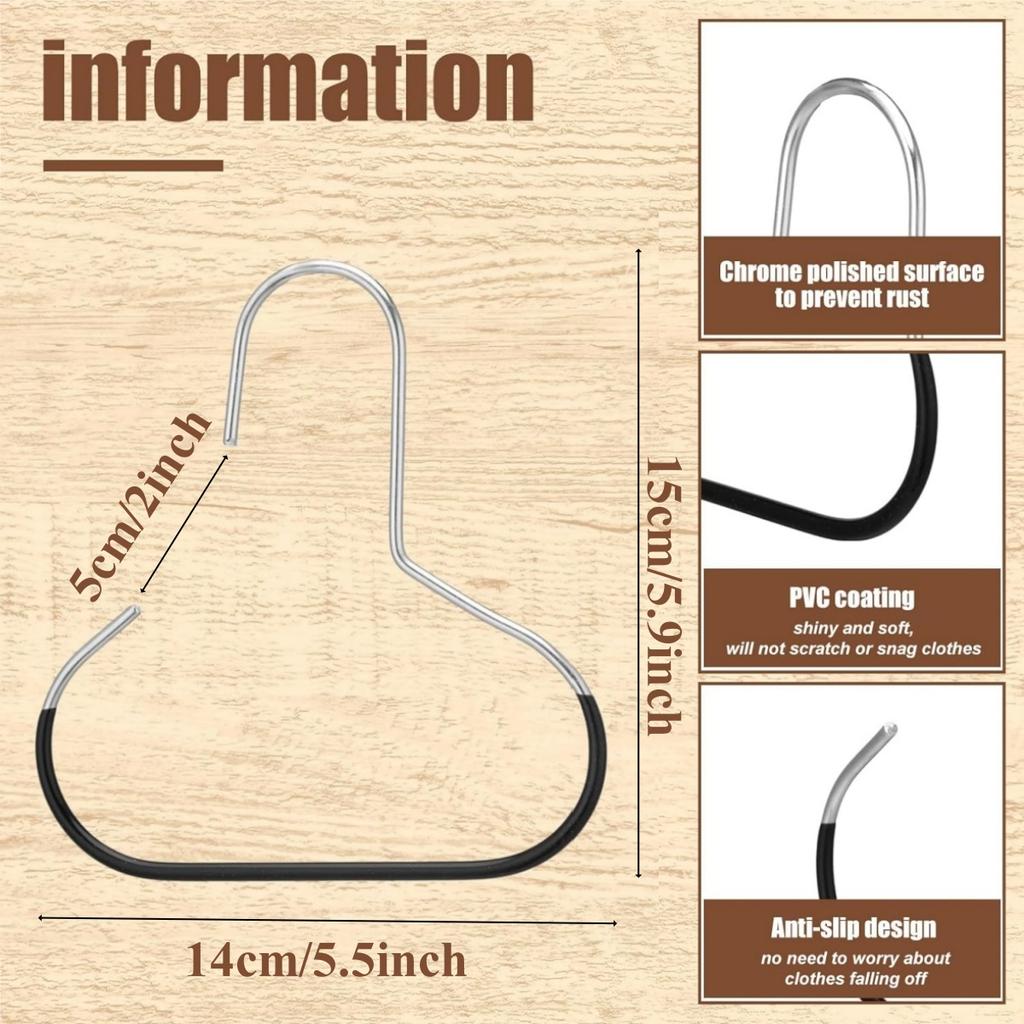 5pcs Versatile Manganese Steel Round Hook - Perfect for Hats, Ties, Scarves & Bags, Strong Load-Bearing, Non-Deformable
