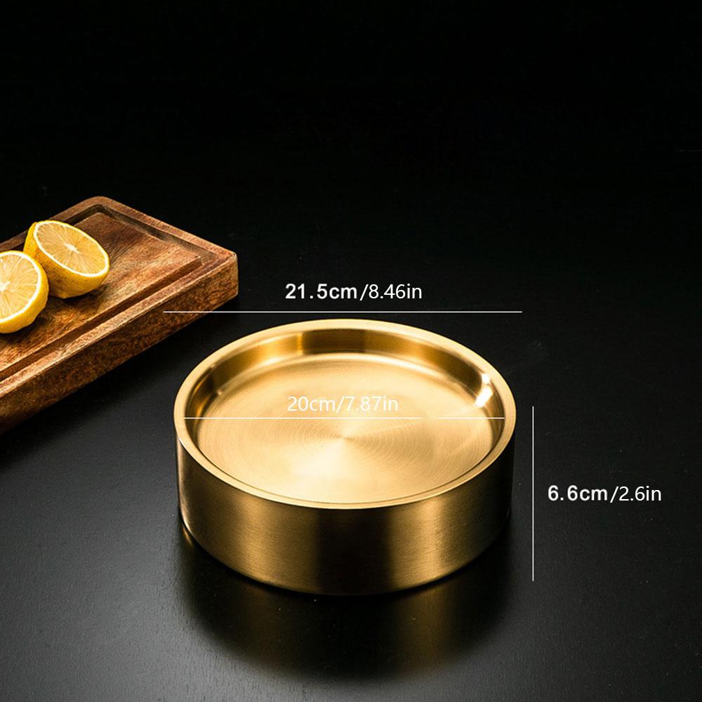 Stainless Steel Cold Tray, Appetizer Cold Plate with Ice Platter, Party Ice Tray, Food Fruit Cooled Shrimp Cocktail Plate