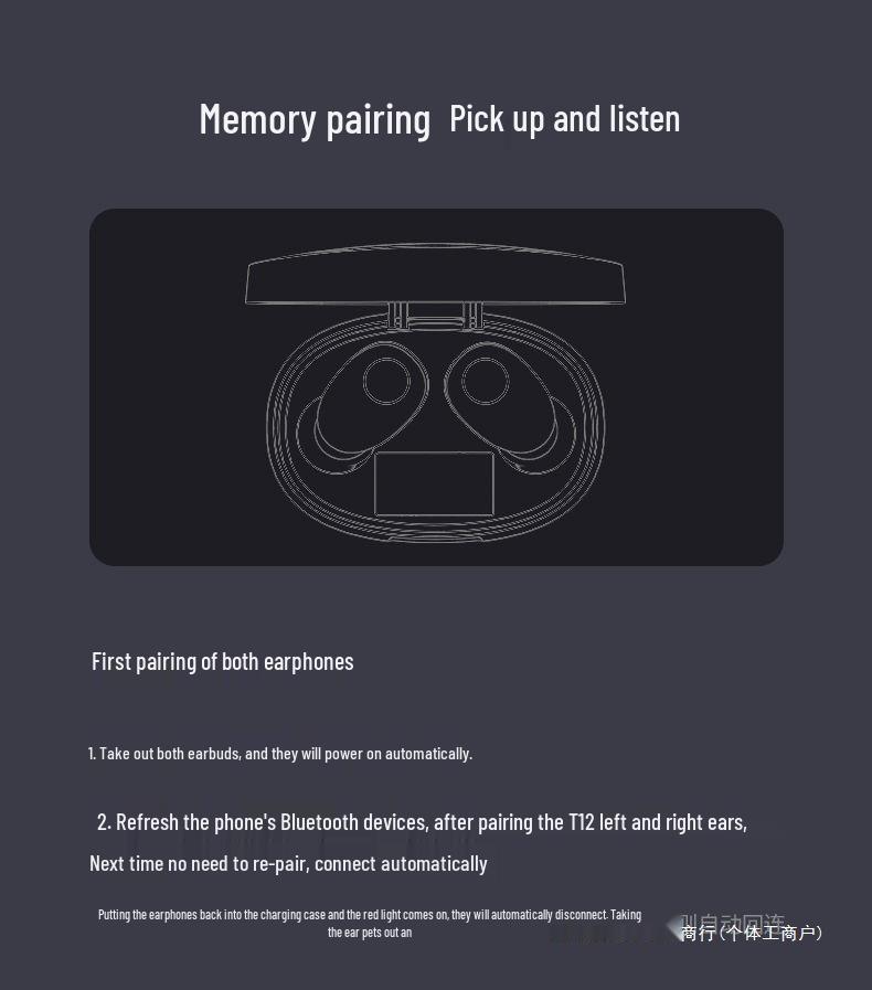 Invisible Mini Wireless Bluetooth Earphones for Vivo, Apple, Huawei, OPPO, and Android - High Quality Sound, Ideal for Sports