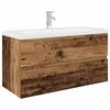 Bathroom Vanity Unit with Built In Basin and Faucet