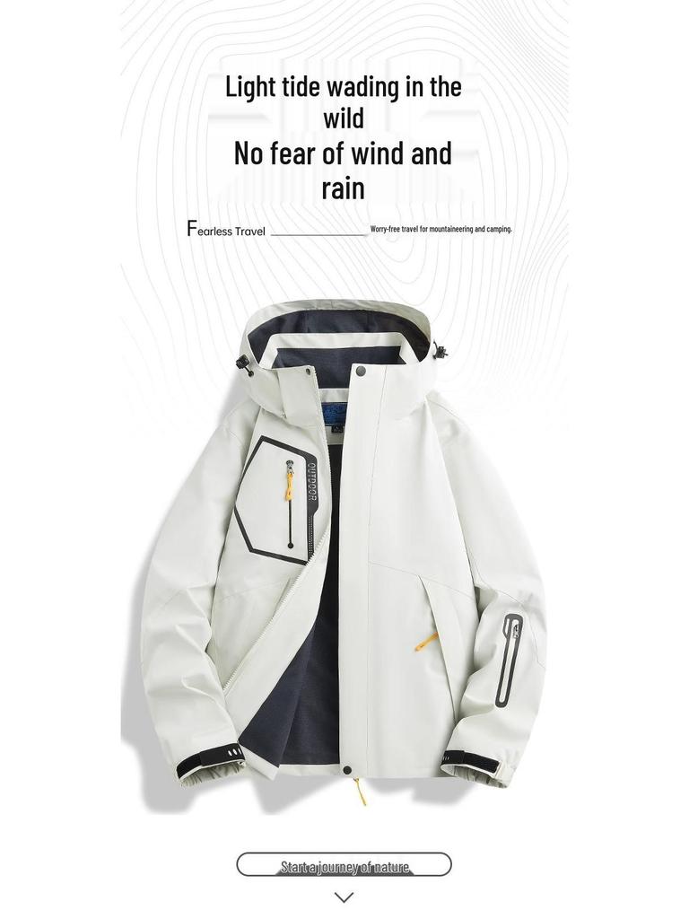 Woodpecker Men's Waterproof Windbreaker: Spring & Autumn 2025 Cycling & Mountaineering Jacket