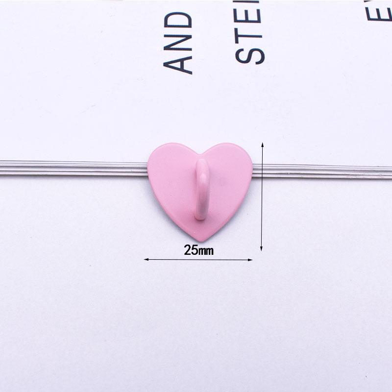 Mini Cute Bulk Sticky Phone Heart Metal Hook for Mobile Phone Accessory Rope Phone Strap