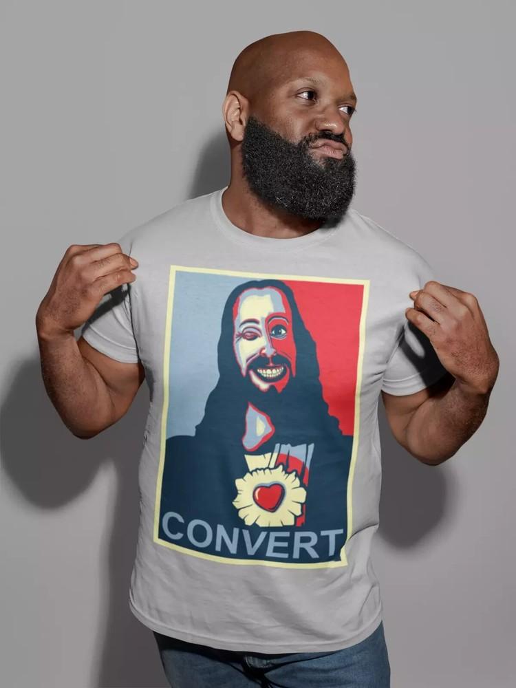 Jesus Christ T-Shirt Retro Cool Gift Tee Hope Parody Convert Funny UK Unisex T-Shirt S