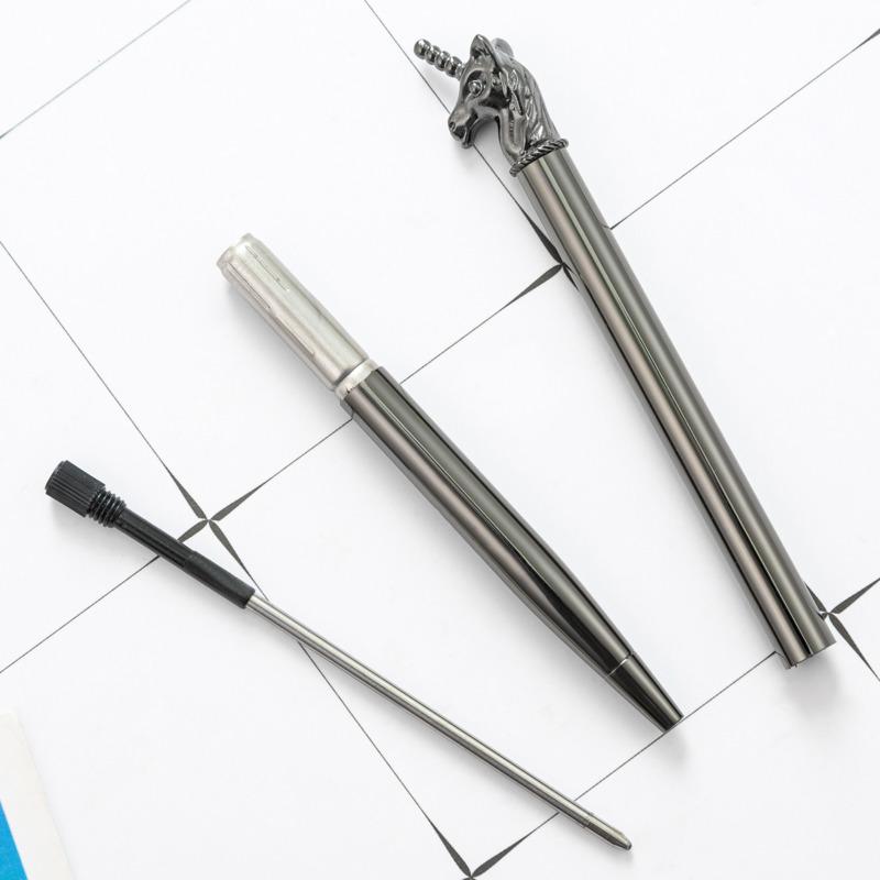 1 Stück Kugelschreiber Einhorn Hochzeit Metall Kupfer Stift Büro Schulbedarf Schreibwaren