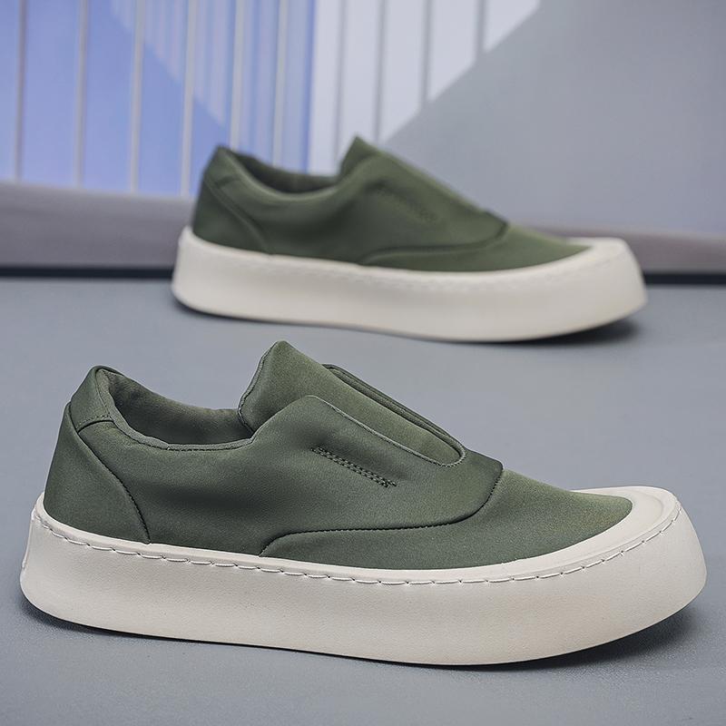 

Чоловіче повсякденне парусинове взуття Чоловічі лофери Дихаючі сліпони Чоловіче вулканізоване взуття Взуття для водіння Взуття для прогулянок 44 зелений