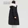 SNOWFLYING Women's Fox Fur Collar Mid-length Down Jacket