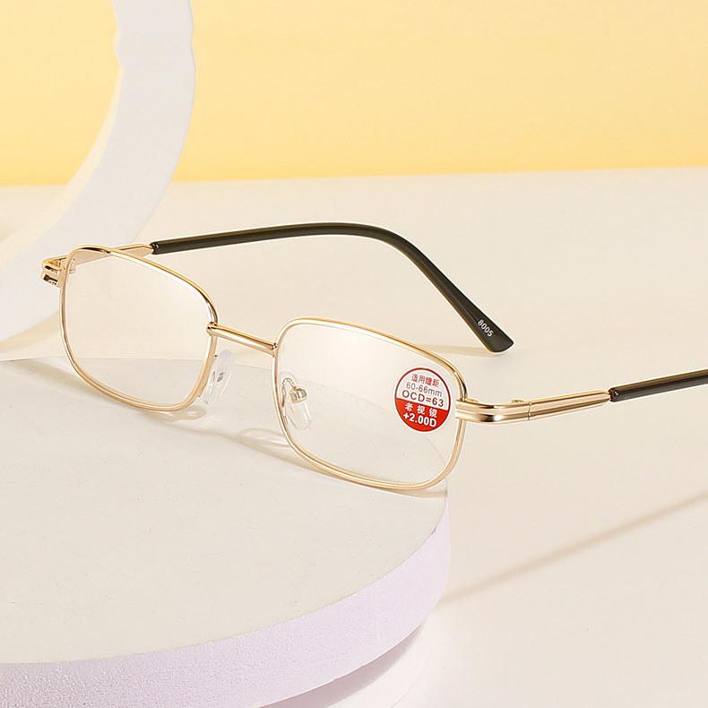 

DUBERY Металлические полнокадровые полимерные очки для чтения Золотые модные HD-очки для чтения + 1,00-+ 4,00