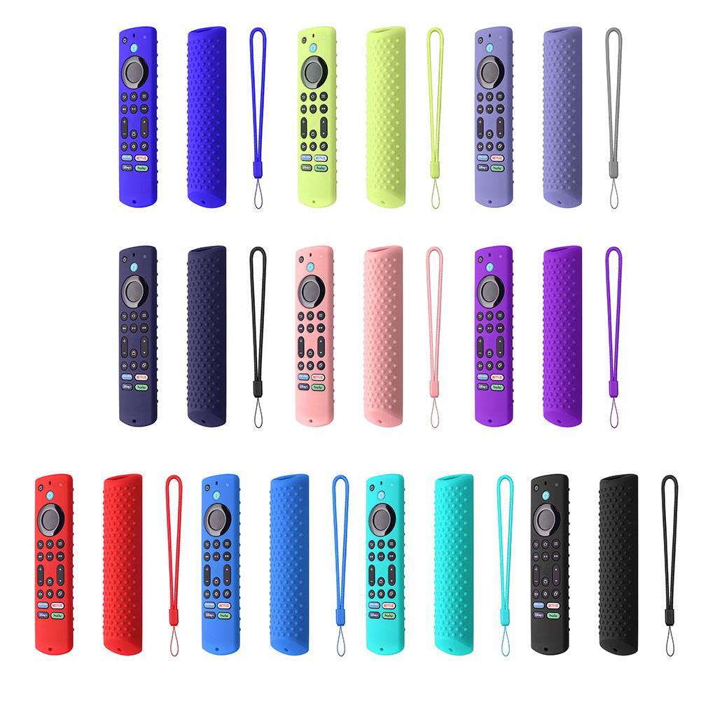 Silicone Cover For Toshiba/Insignia Fire TV(NS-RCFNA-21/CT-RC1US-21/CT95018) Remote Control Case Dustproof Shockproof Protector