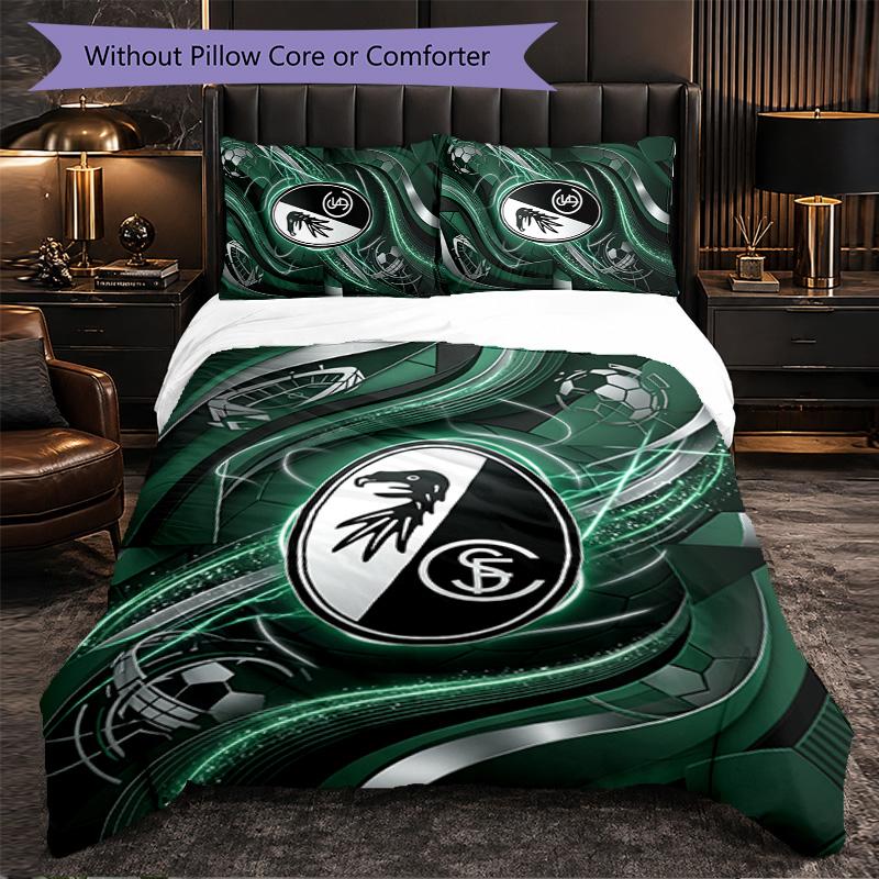 SC Freiburg FC Themed Bedding 3Pcs Duvet Cover Set Decorative Bed Linen For Teen Room Home Decoration
