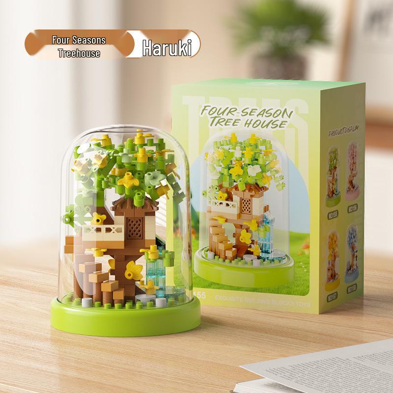 Secret Garden Flower Building Blocks: Rose & Carnation Potted Plant Toy - Perfect for Children's Play and Teacher's Day Gifts