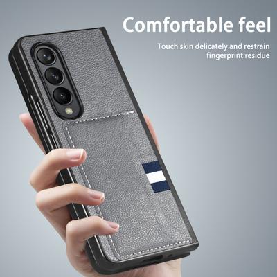 Fold4 Fold3 Fold2 Kartensteckplatz Leder Telefonzubehör Hülle für Samsung Galaxy Z Fold4 Fold 4 5g Zfold4 Fold 3 2 Matter Cover