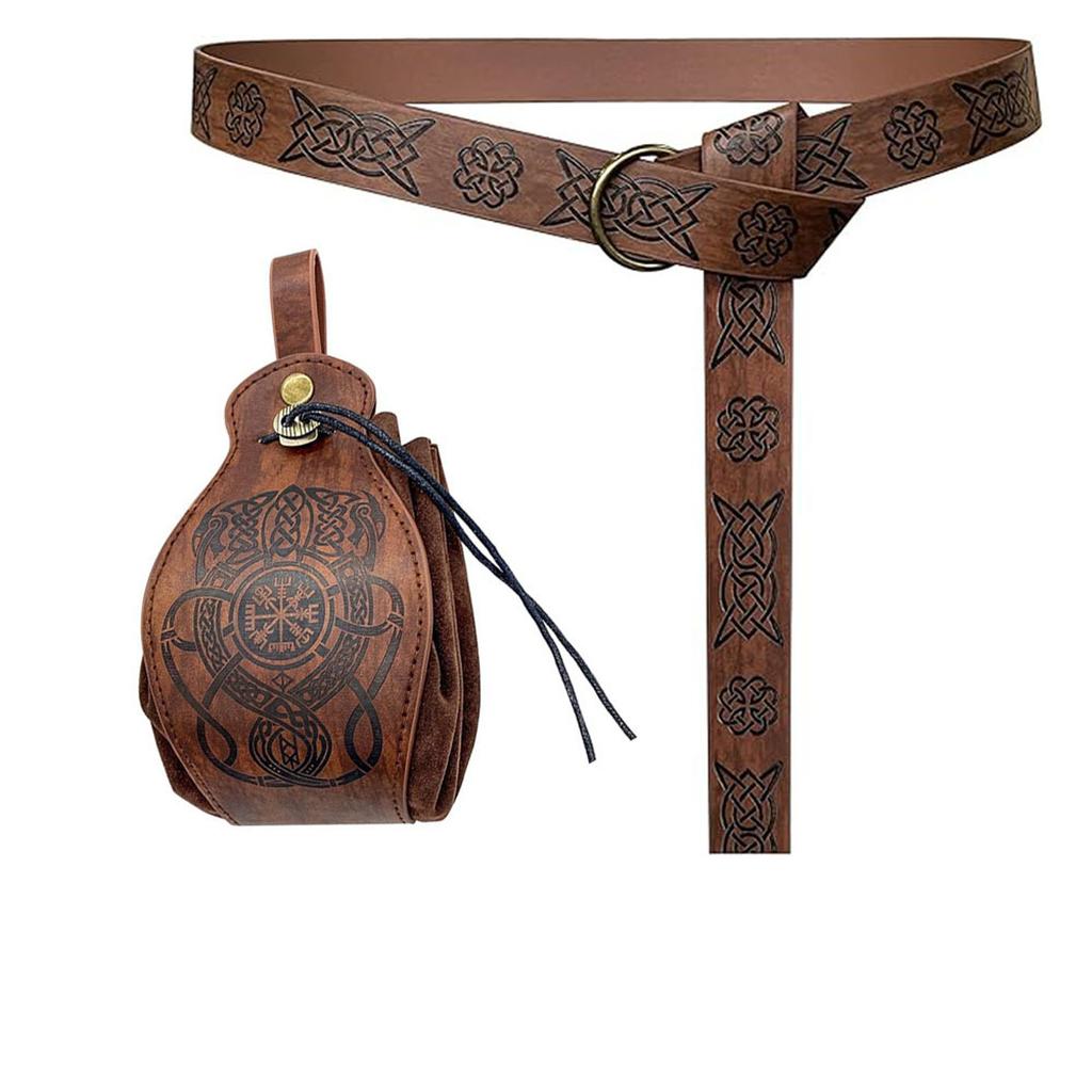 Embossed Belt Bag Knight Ring Belt COSPLAY Stage Prop