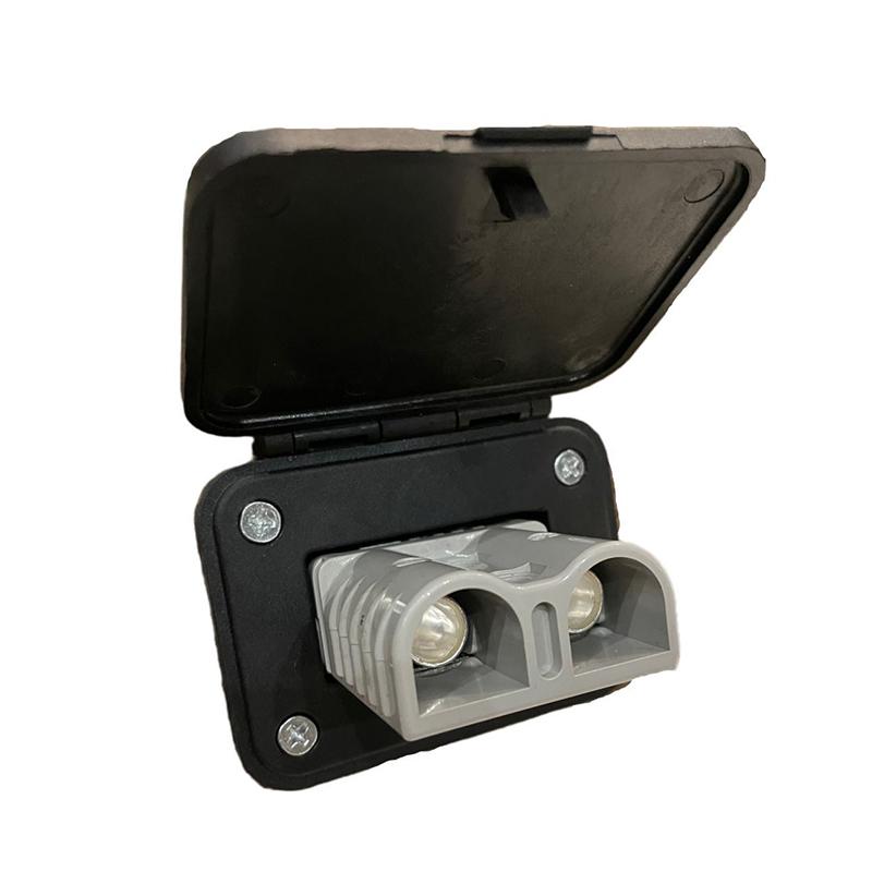 120A Compatible With Anderson Plug Kit Flush Mount Panel Bracket With Cover For Caravan Connector Mount Socket