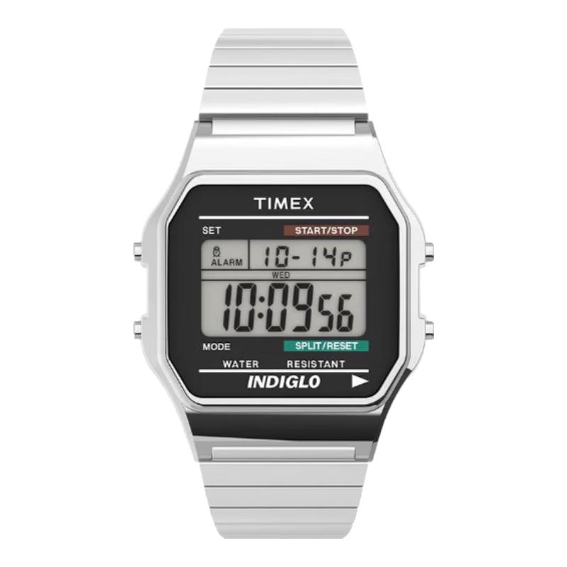 Цифровые квадратные часы Timex серии T80 34mm