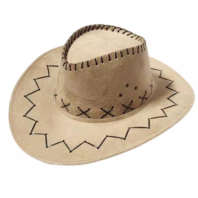Children Western Cowboy Wind Wear Hat Women Climbing Bucket Hat Men Summer Grassland Travel Desert Travel