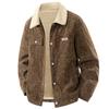 Men's Retro Corduroy Lambswool Winter Coat