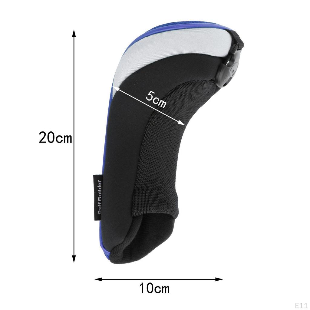 4 Heavy Duty Hybrid Golf Covers with Interchangeable No. of Labels Set Head Cover Utility for