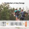 Thin Titanium Camping Stove Windscreen Windproof Plate Camping Stove Wind Screen  Backpacking
