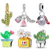 Cactus Pendant Copper Colors For Charms Copper Colors Original Bracelet For Jewelry Making