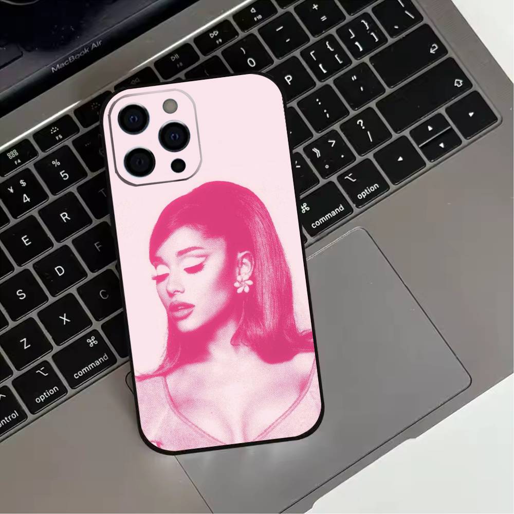 Ariana Grandes  Phone Case For iPhone 17,16,15,14,13,12,11 Plus,Pro Max,XS,Soft Silicone Black Cover