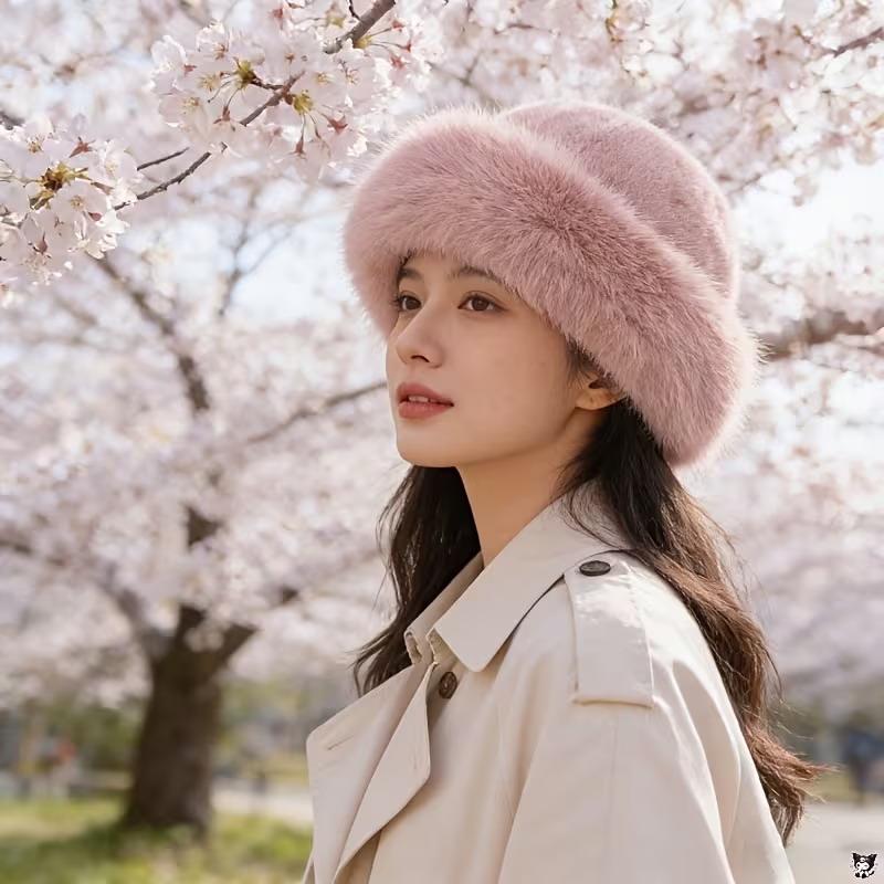 Warm Women'S Winter Hat Fluffy Fur Bucket Hat For Women Plush Fisherman Hat Thicken Cold Snowy Day Mongolian Hat