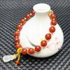 Fashion Red Agate Beaded Bracelets Nafu Ins Chalcedony Pendant Simple Round Bead Bracelet  Women
