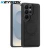 KEYSION Retro PU Leather Case for MagSafe for Samsung Galaxy S25 S26 Ultra 5G S26+ S25 FE Magnetic Shockproof Phone Cover