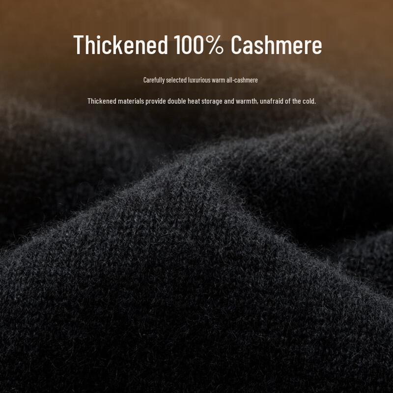 Men's 430G Luxury 100% Cashmere Half-High Collar Sweater