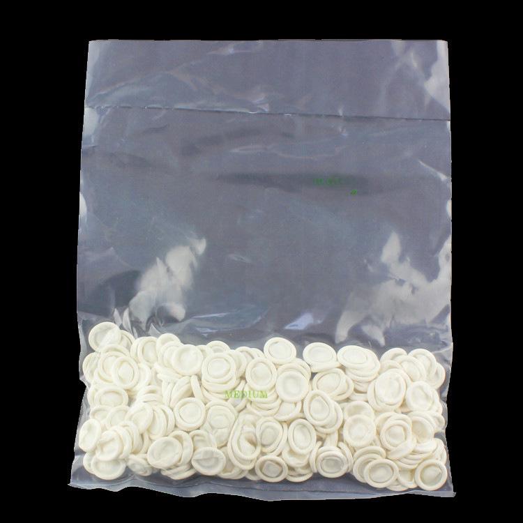 Disposable White Latex Manicure Finger Covers