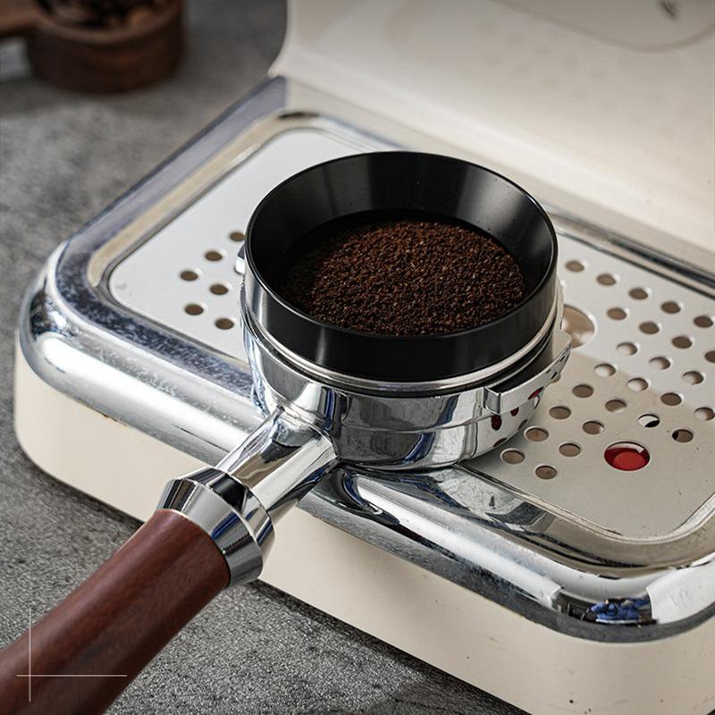 1 Pcs Silver Black Coffee Dosing Ring Magnetic Espresso Intelligent Funnel 51Mm 53Mm 54Mm 58Mm For Portafilter Barista Tools