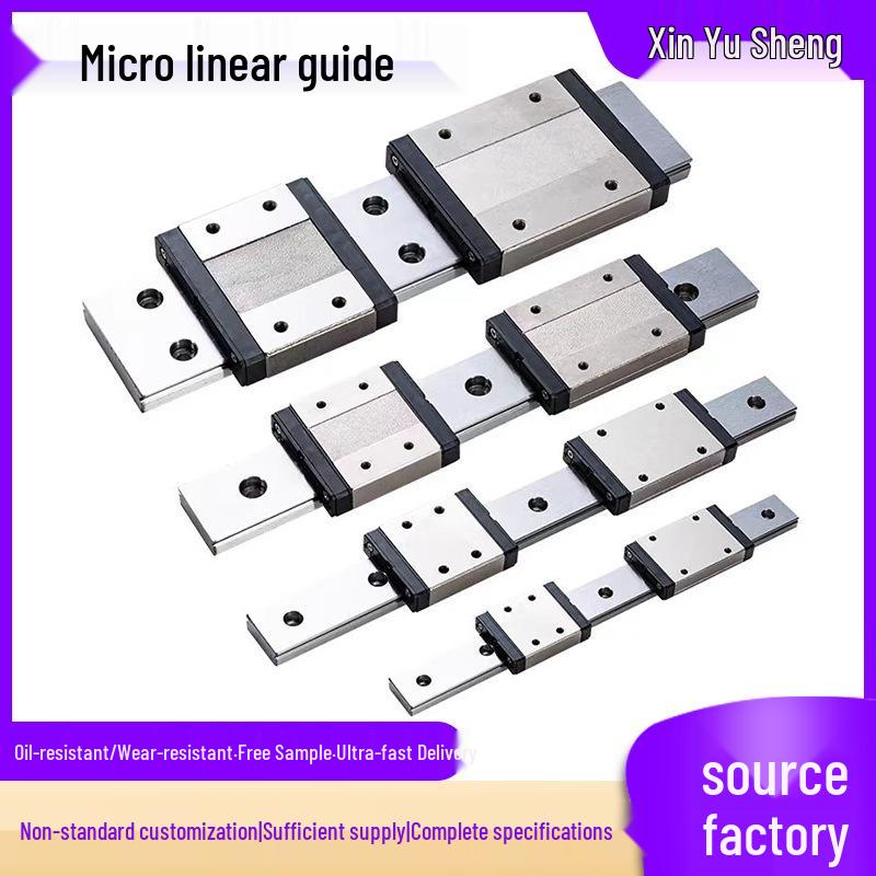 Hiwin MGH Series Silent Precision Miniature Linear Guide Slider with Widened Steel Rail and Double Row Holes