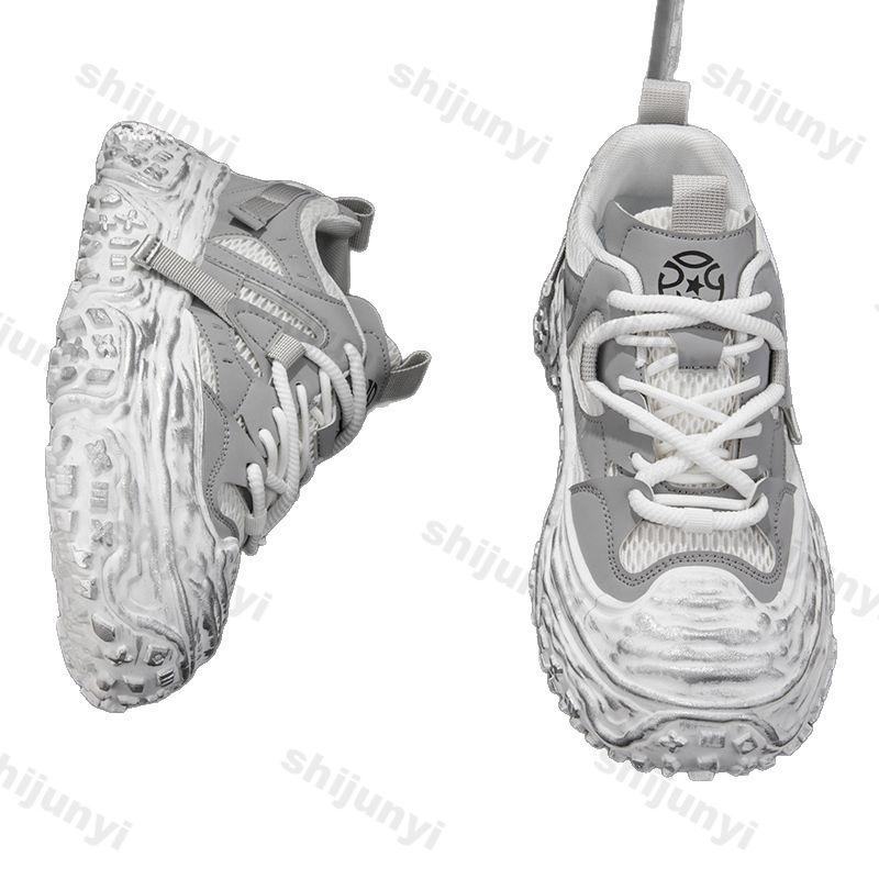 Fashion Men's Casual Sneakers 2025 New High Quality Platform Thick Soled Height Increasing Breathable Running Shoes Zapatos Para Hombres