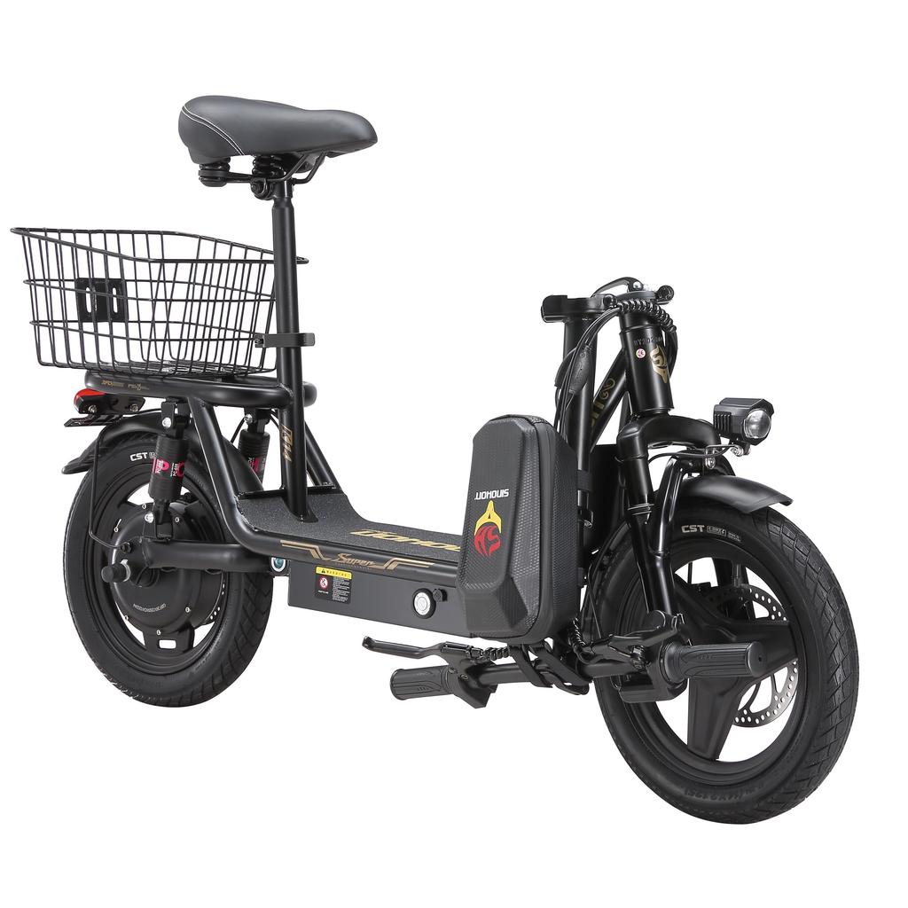 SINOHON K14 Městská skládací elektrická koloběžka se sedadlem 240W motor 36V13AH baterie 14palcové silniční pneumatiky pohodlná EScooter