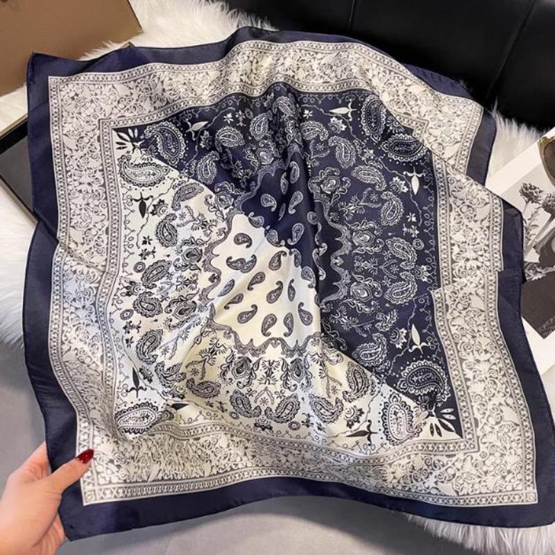 Small square scarf silk scarf men's neck protection scarf professional wear with shirt thin scarf 70x70 scarf