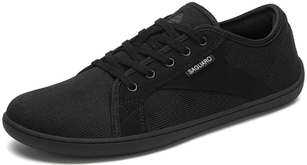 SAGUARO Barefoot Shoes for Men and Women, Wide, Portable, Minimalist, Breathable, Non-Slip, Casual Shoes, Unisex, Black, Size 27.0 cm