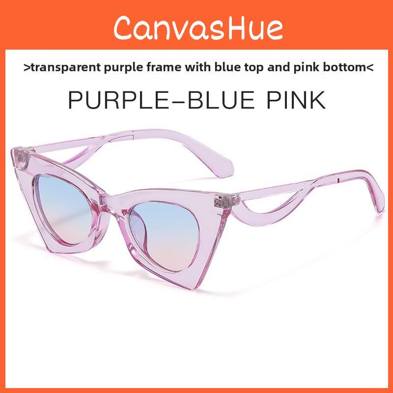 Modern Retro Cat Eye Sunglasses With Pc Frame Uv Protection For Street Style