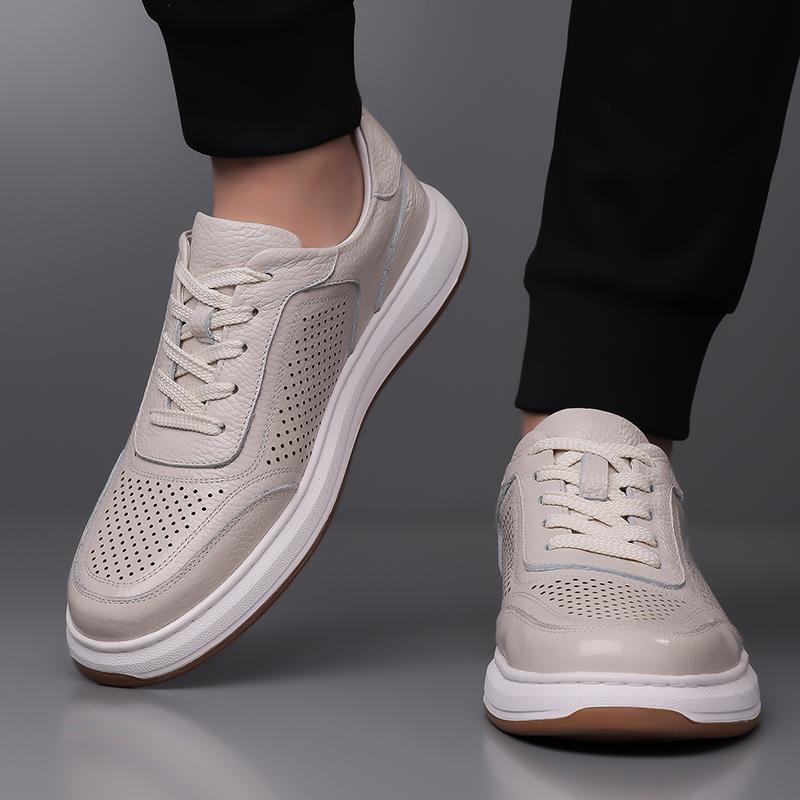 Mode Klassische Marke Herren Oxford Schuhe Dicke Sohle Verschleißfest Sport Freizeit Schuhe Sommer Atmungsaktiv Herren Business Lederschuhe