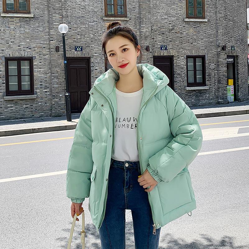 

Женщины в хлопчатобумажной одежде свободные и тонкие, теплые, рукава короткие, ленивые, пуховая хлопчатобумажная одежда - зимняя. XXL