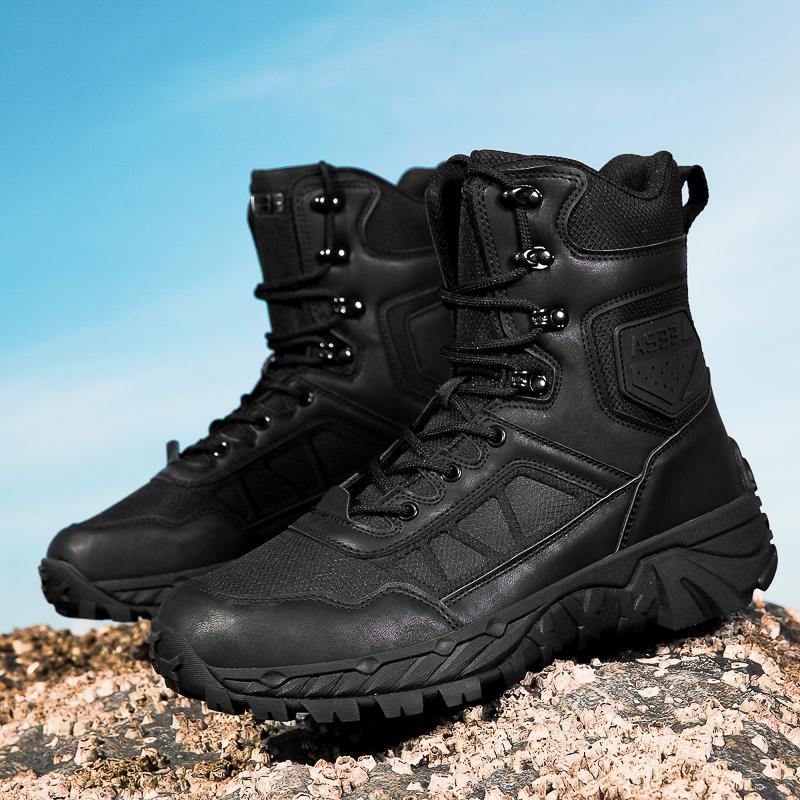 

Мужские Ботинки Высококачественные Тренировочные Ботинки Пустынные Ботинки Уличные Удобные Ботинки для Пешего Туризма Пустынные Ботинки Ботинки на Лодыжке Мужские Рабочие Защитные Ботинки 39 чёрный
