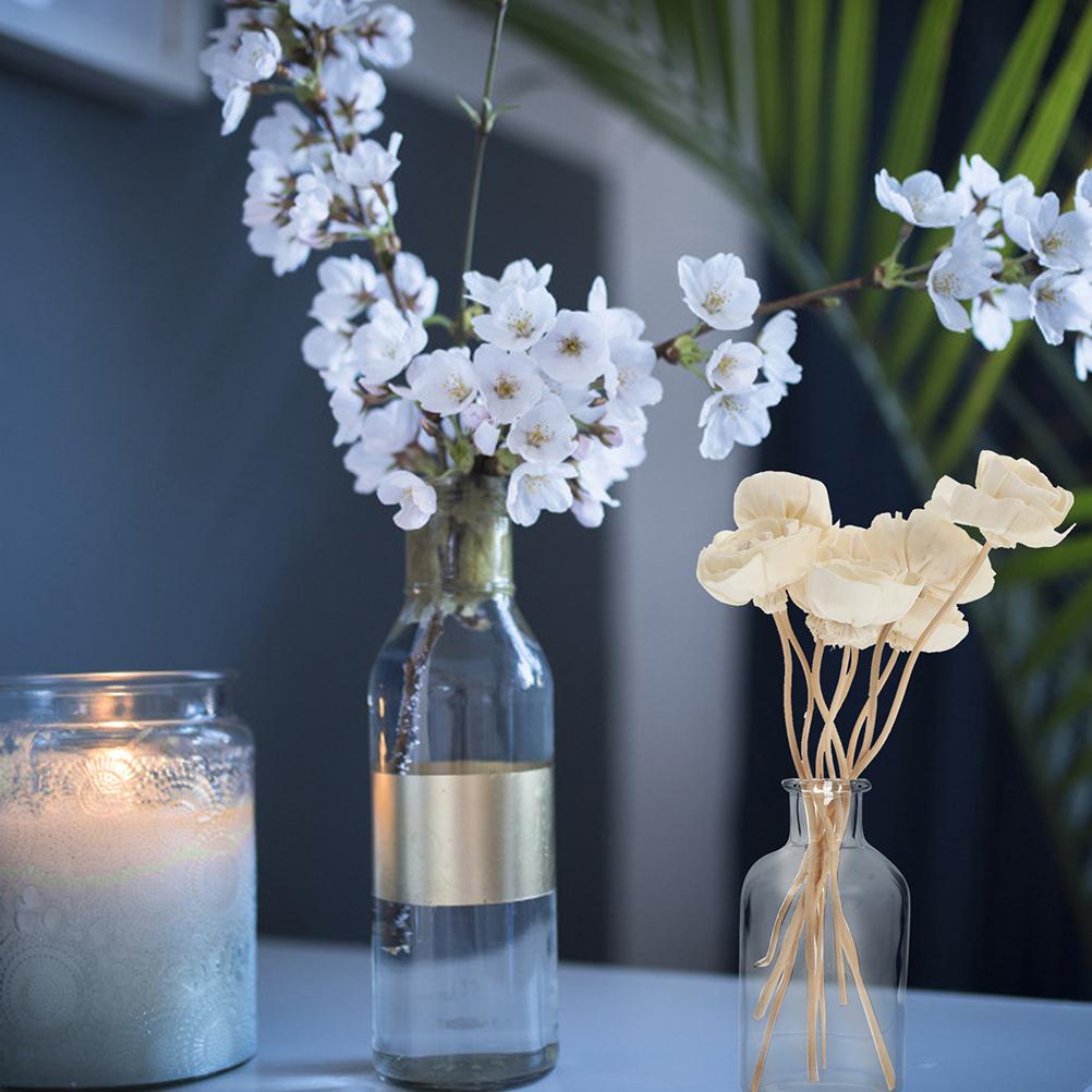 9 Stück Rattan Diffusorstäbchen Aromatherapie Blumen Heimdeko Trockenblumen Diffusoren Ätherisches Öl Duft Aroma Auswechselbar