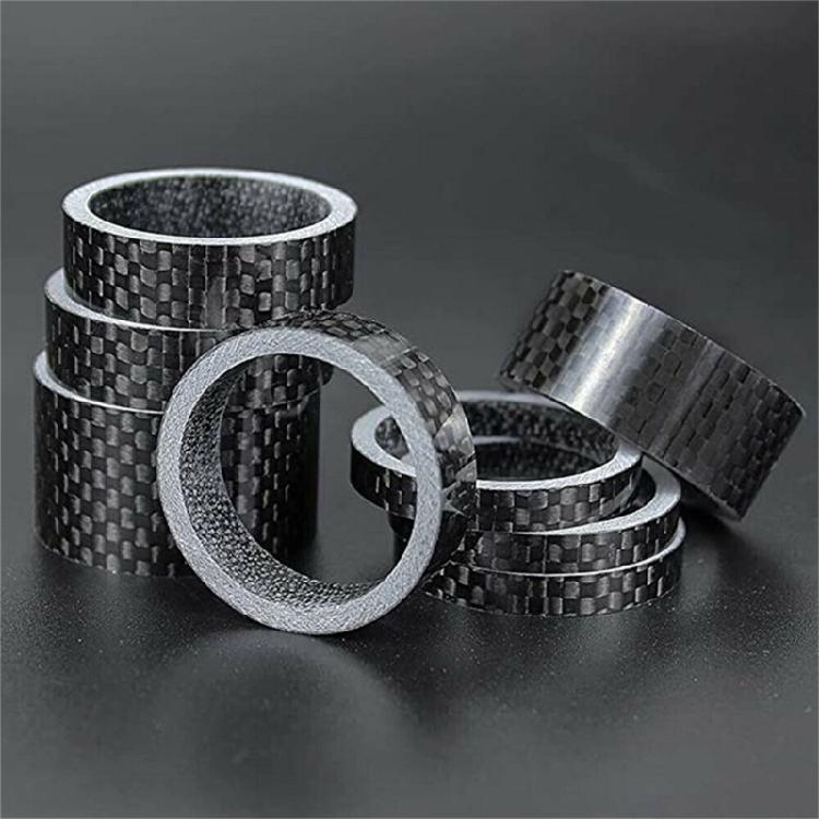 11pcs Professional Grades Headsets Spacers Collapse Mountain Bike Fork Spacers for Strengthen Bike Steering Stability
