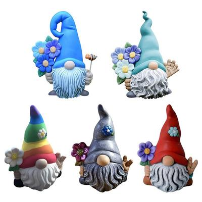 Gnomos de jardim, estátuas de bonecas sem rosto, estátuas de resina de anões, estatuetas colecionáveis, escultura em miniatura para decoração de casa, ornamentos ao ar livre, quintal, gramado