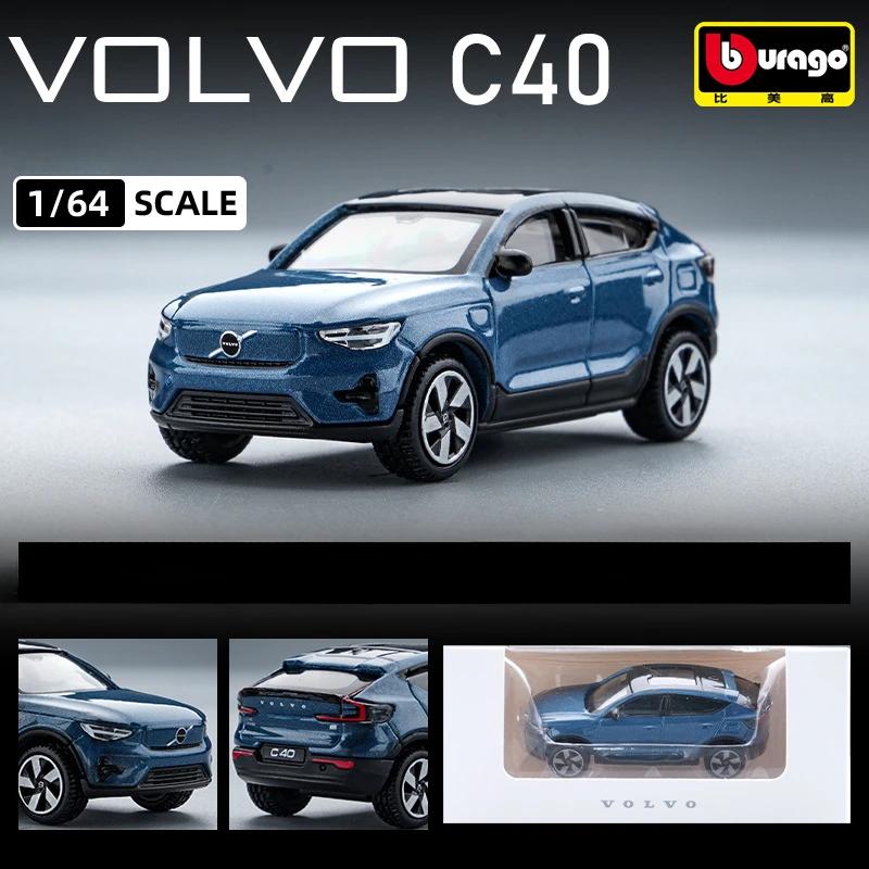 Simulation 1/64 Volvo XC60 XC40 Legierungsauto-Modell Diecast Metallspielzeugfahrzeug Sammlung Miniaturauto Heimdekoration Junge Auto Spielzeug