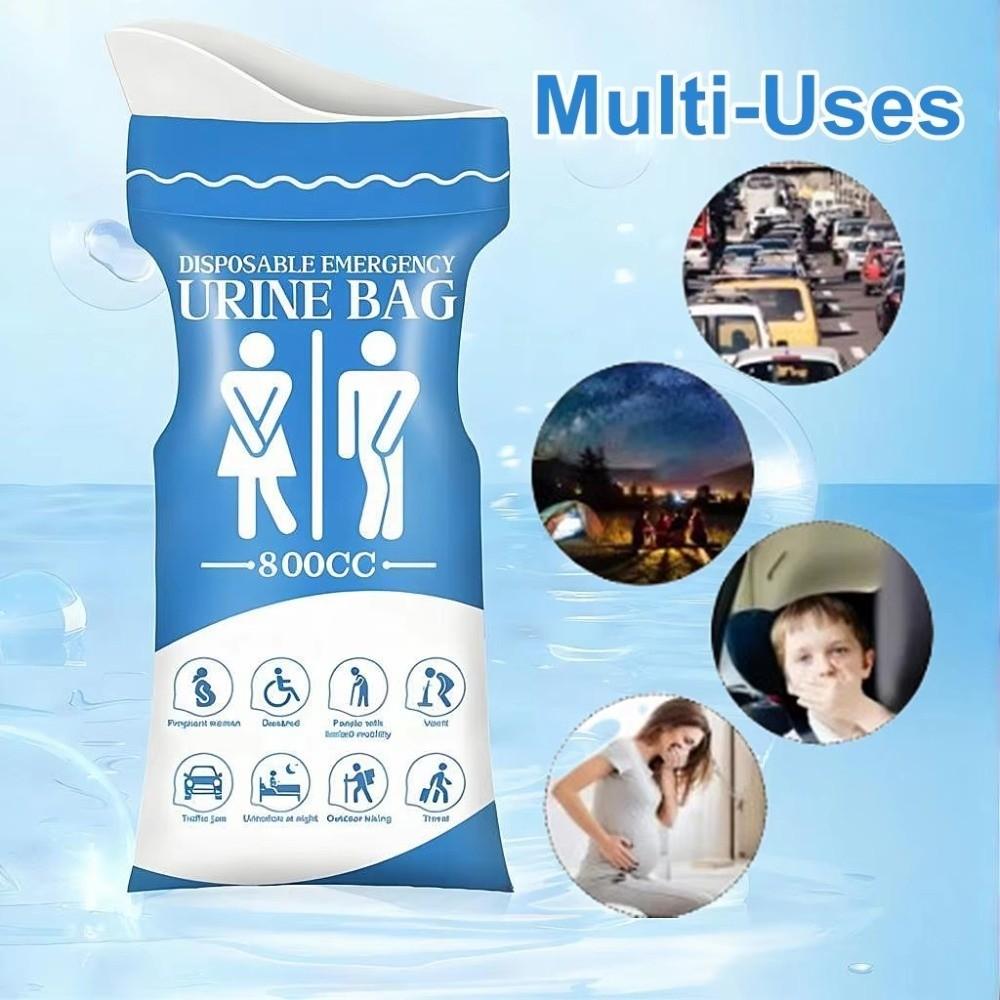 10Pcs Set Cleaning Emergency Urinate Bags Portable Travel Toilet Bag Outdoor Emergency